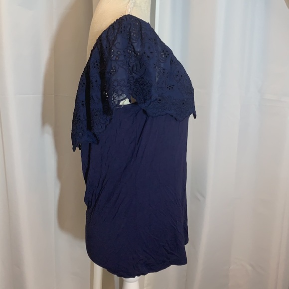 New! Maurices Lace Off The Shoulder Top - Picture 3 of 7